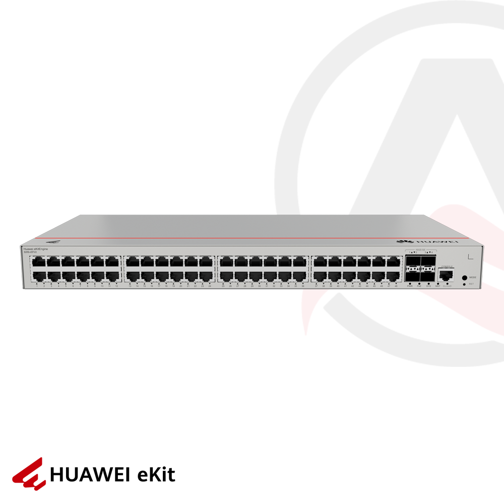 Huawei S310-48P4X - 48 Port PoE, 4 Port 10G SFP, 10/100/1000 L2+ Yönetilebilir Switch, 380W