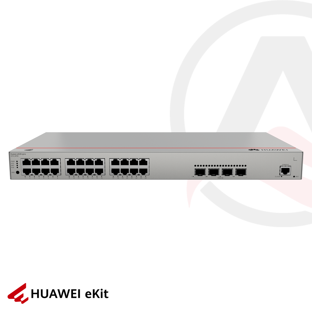 Huawei S310-24P4X - 24 Port PoE, 4 Port 10G SFP, 10/100/1000 L2+ Yönetilebilir Switch, 400W