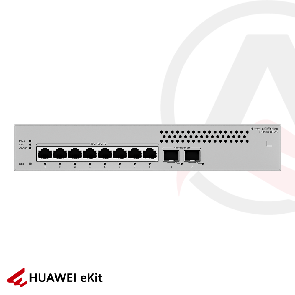 Huawei S220S-8T2X - 8 Port, 2 Port 10G SFP Gigabit Switch