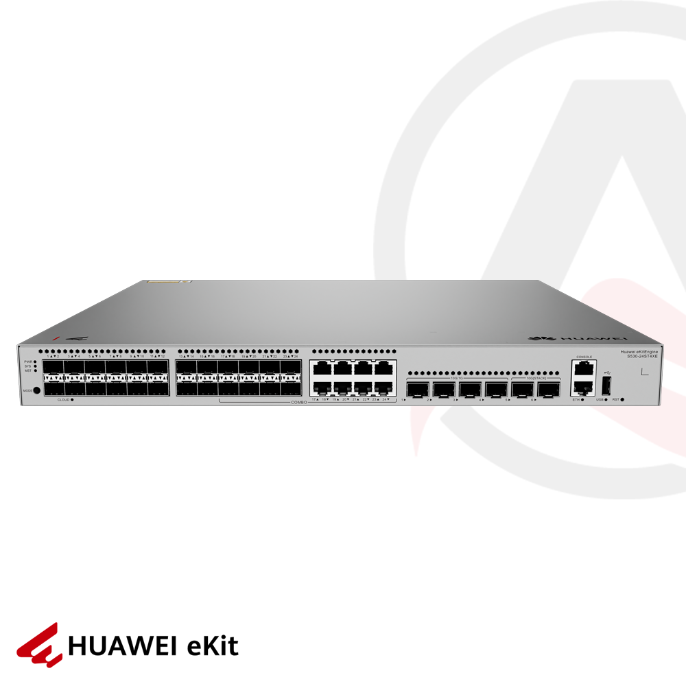 Huawei S530-24ST4XE - 24 Port SFP (8x Combo), 4 Port 10G SFP+, 2 Port 10G SFP Stack, L3 SFP Switch