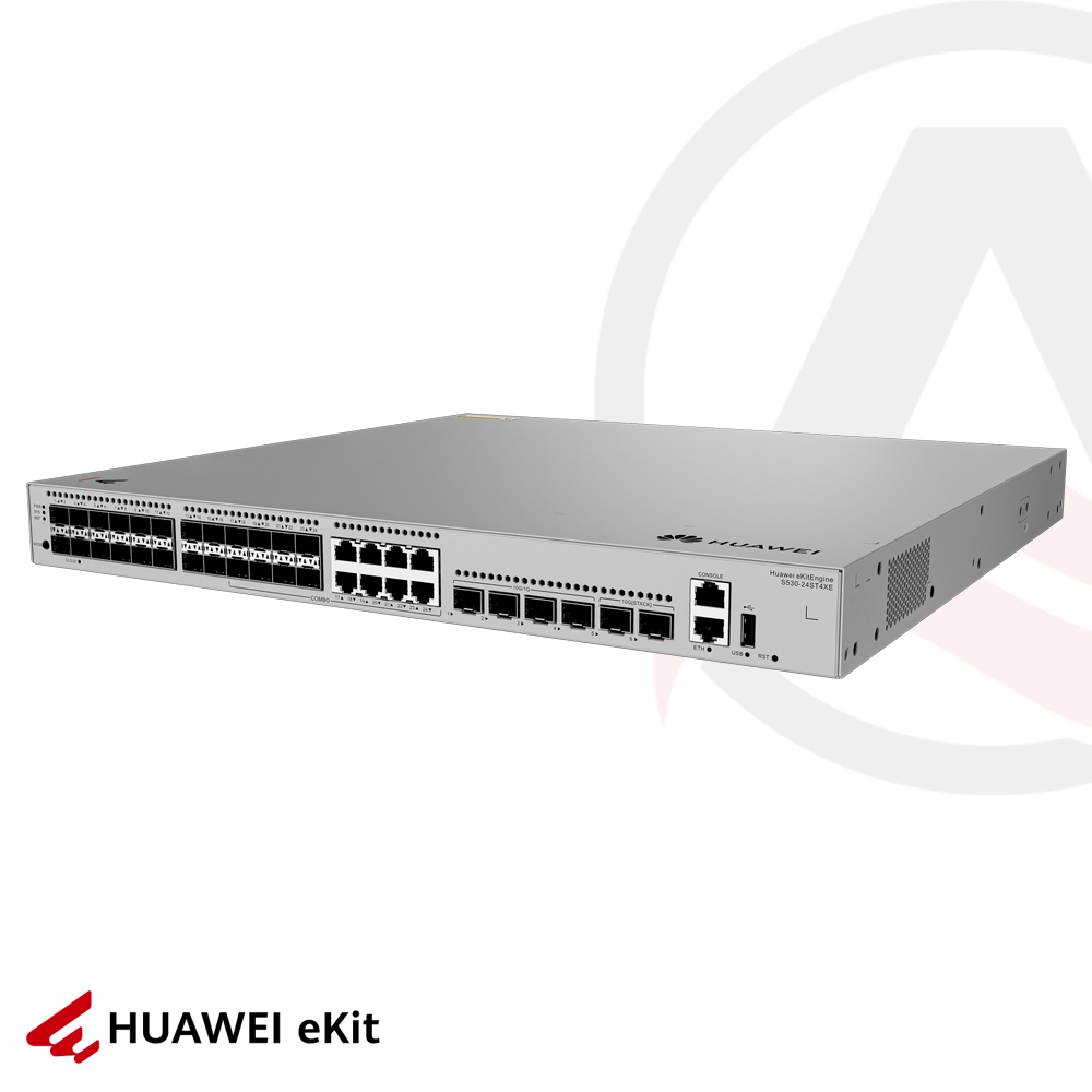 Huawei S530-24ST4XE - 24 Port SFP (8x Combo), 4 Port 10G SFP+, 2 Port 10G SFP Stack, L3 SFP Switch